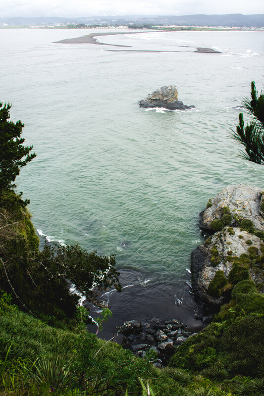 Coastal Rock Formation — Green, Serene