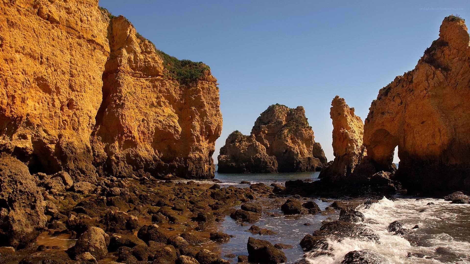 coastal rock formations