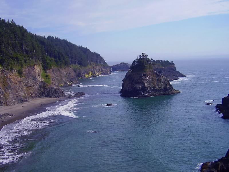 Coastal Rock Formations — Blue, Serene, Afternoon