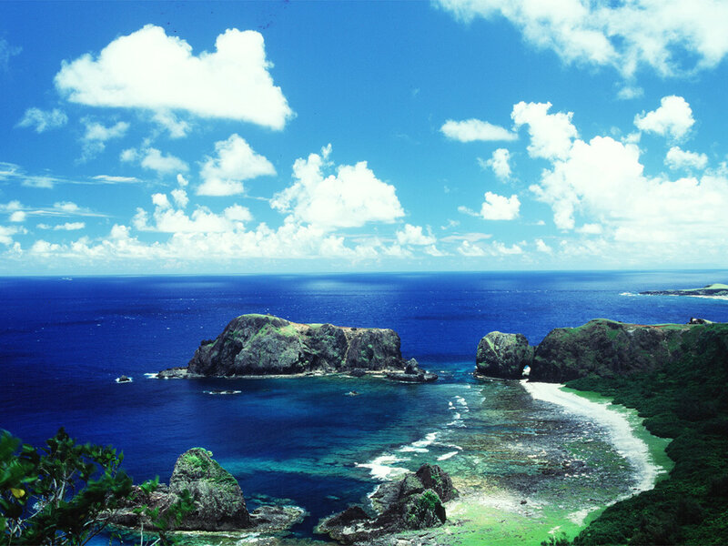 Coastal Rock Formations — Blue