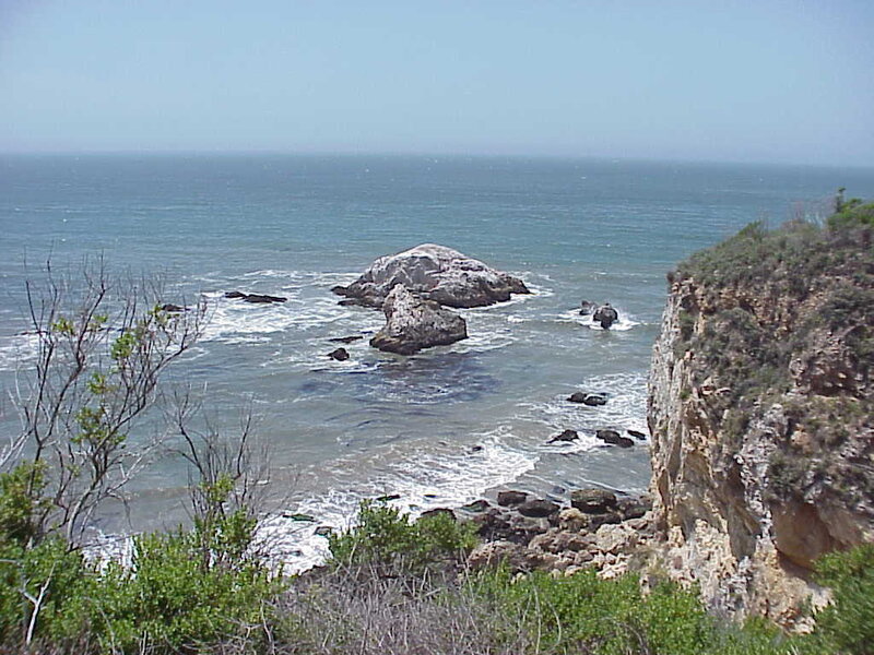 Coastal Rocks and Ocean — Blue, Calm