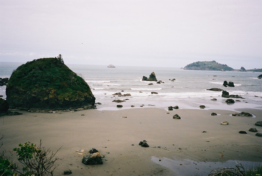 coastal rocks and ocean view