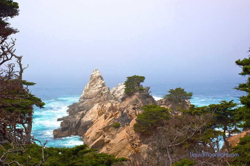 coastal rocks and ocean view