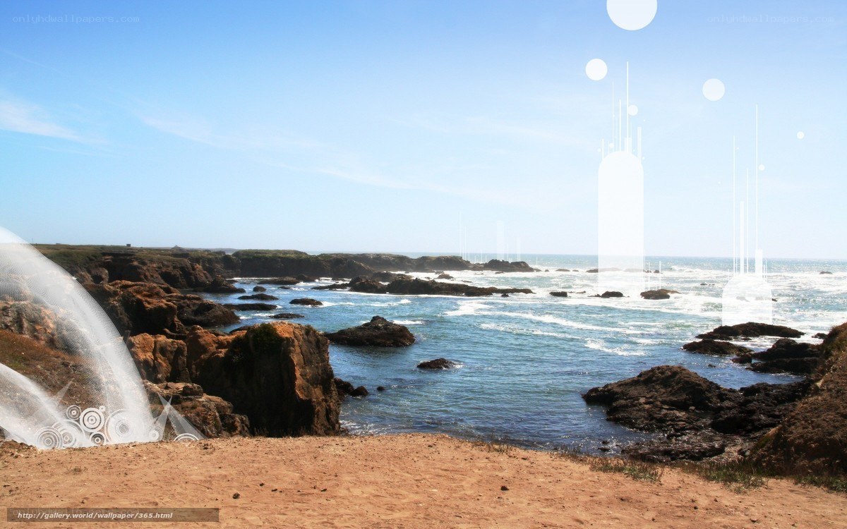 coastal rocks and ocean view