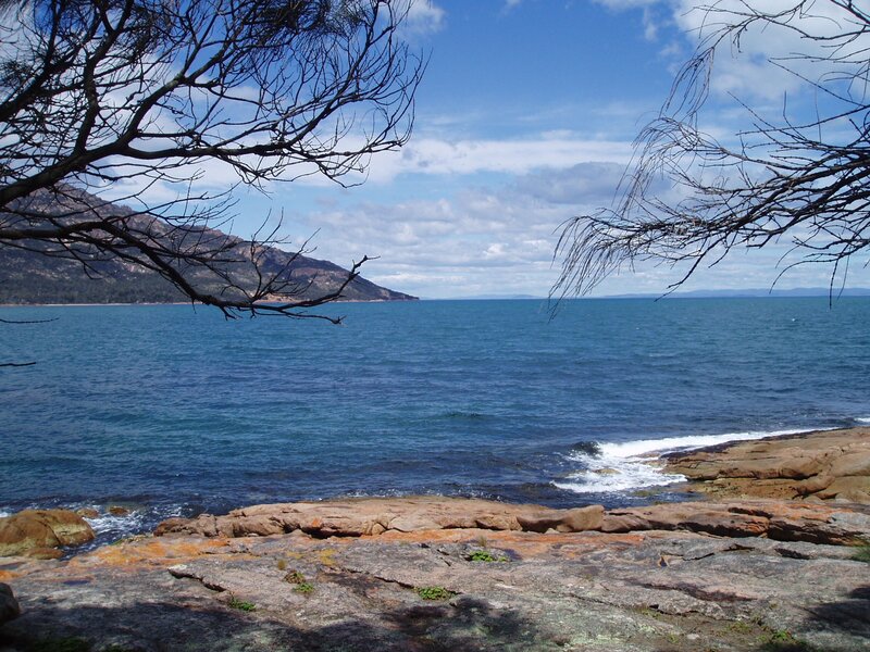 coastal rocks and sea view