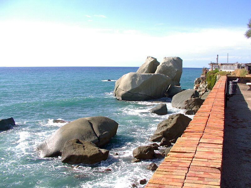 coastal rocks and sea view