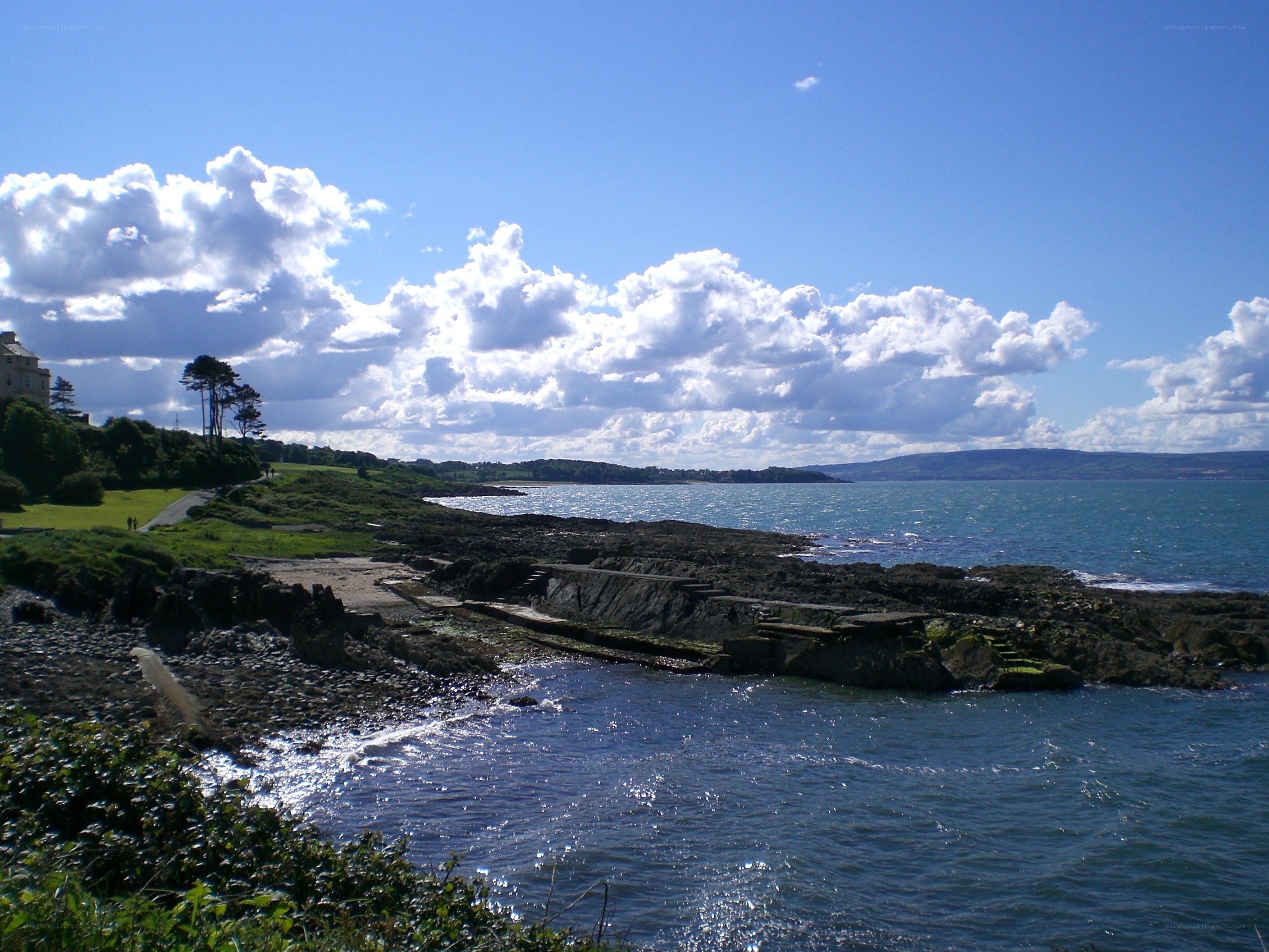 coastal rocks and sea view