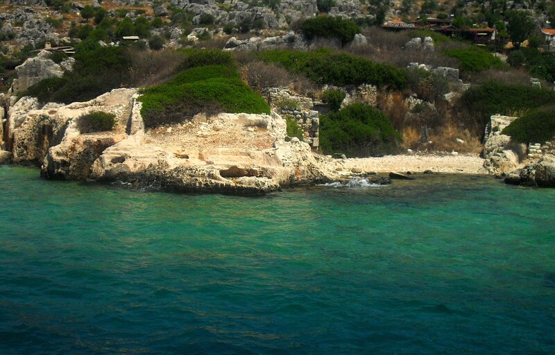 coastal rocks and turquoise water