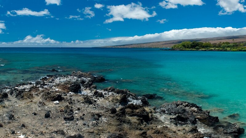 coastal rocks and turquoise water