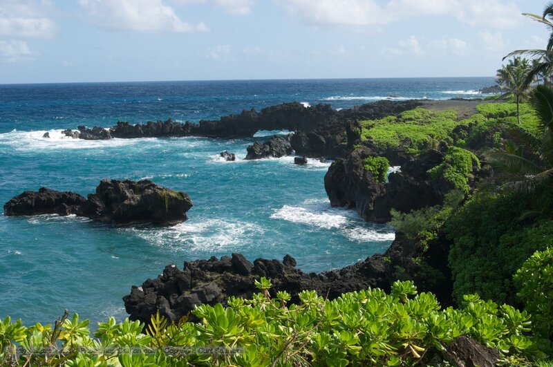coastal rocks and turquoise water