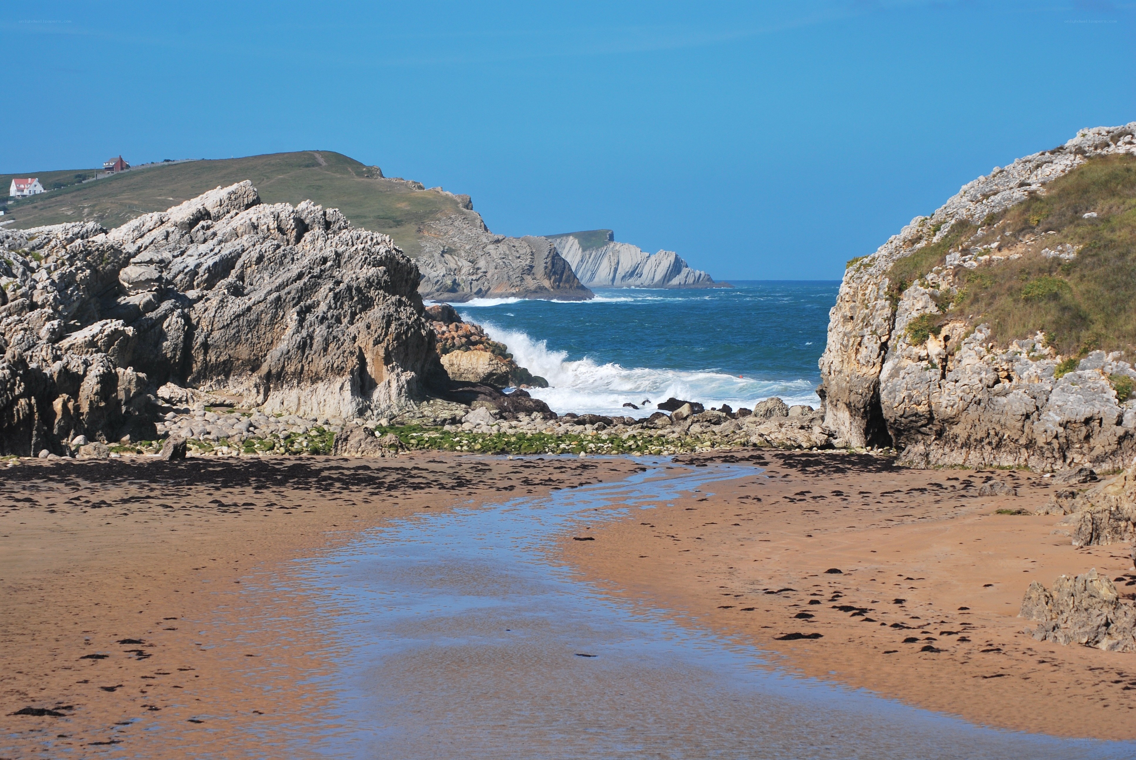 coastal rocks and waves