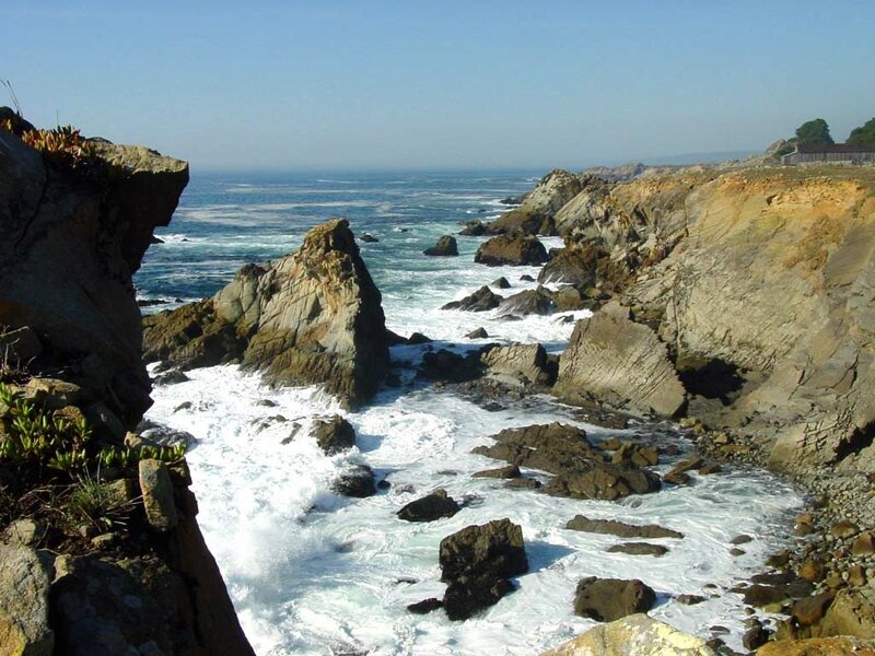 Coastal Rocks and Waves — Blue, Dramatic, Afternoon