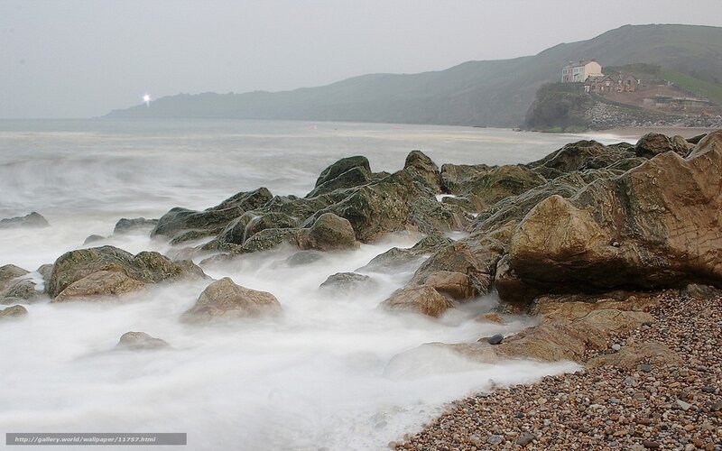 coastal rocks and waves