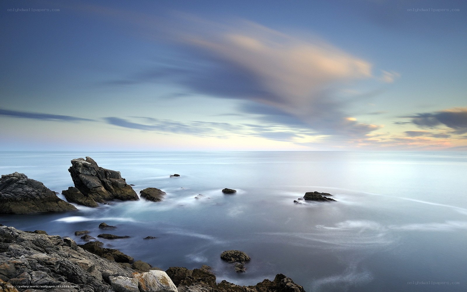 Coastal rocks at dawn