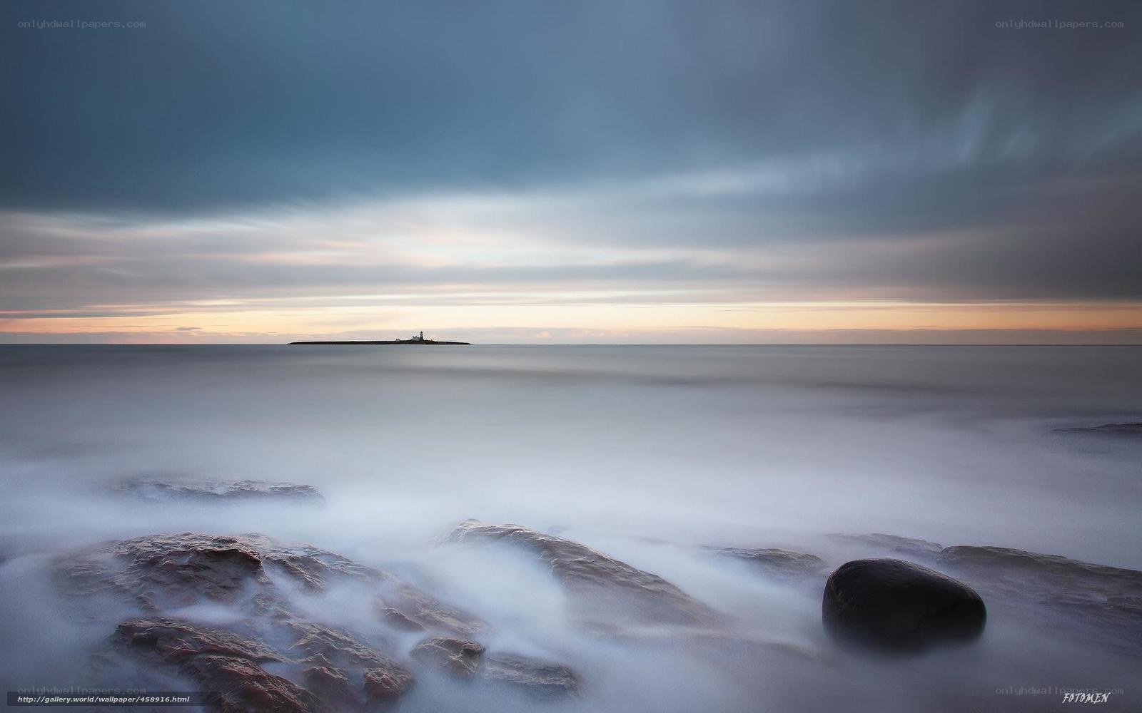 coastal rocks at dusk