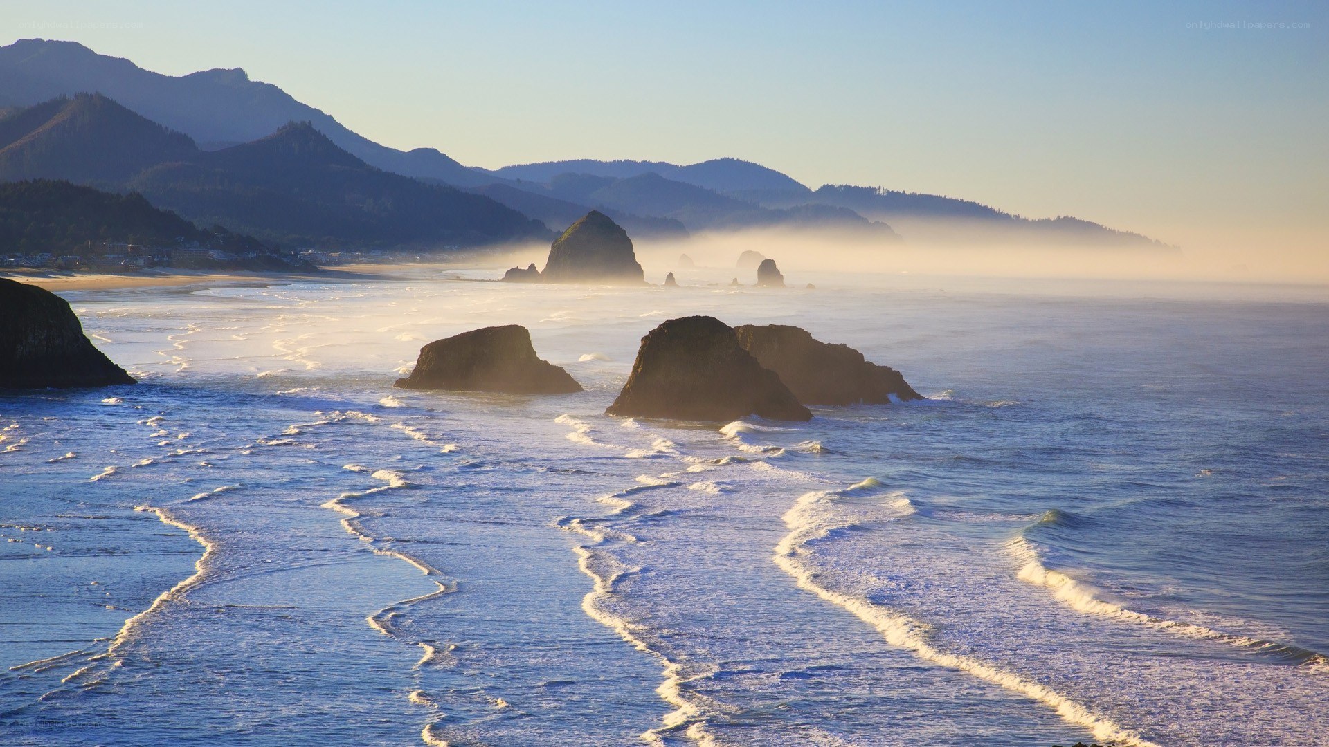 coastal rocks at sunrise