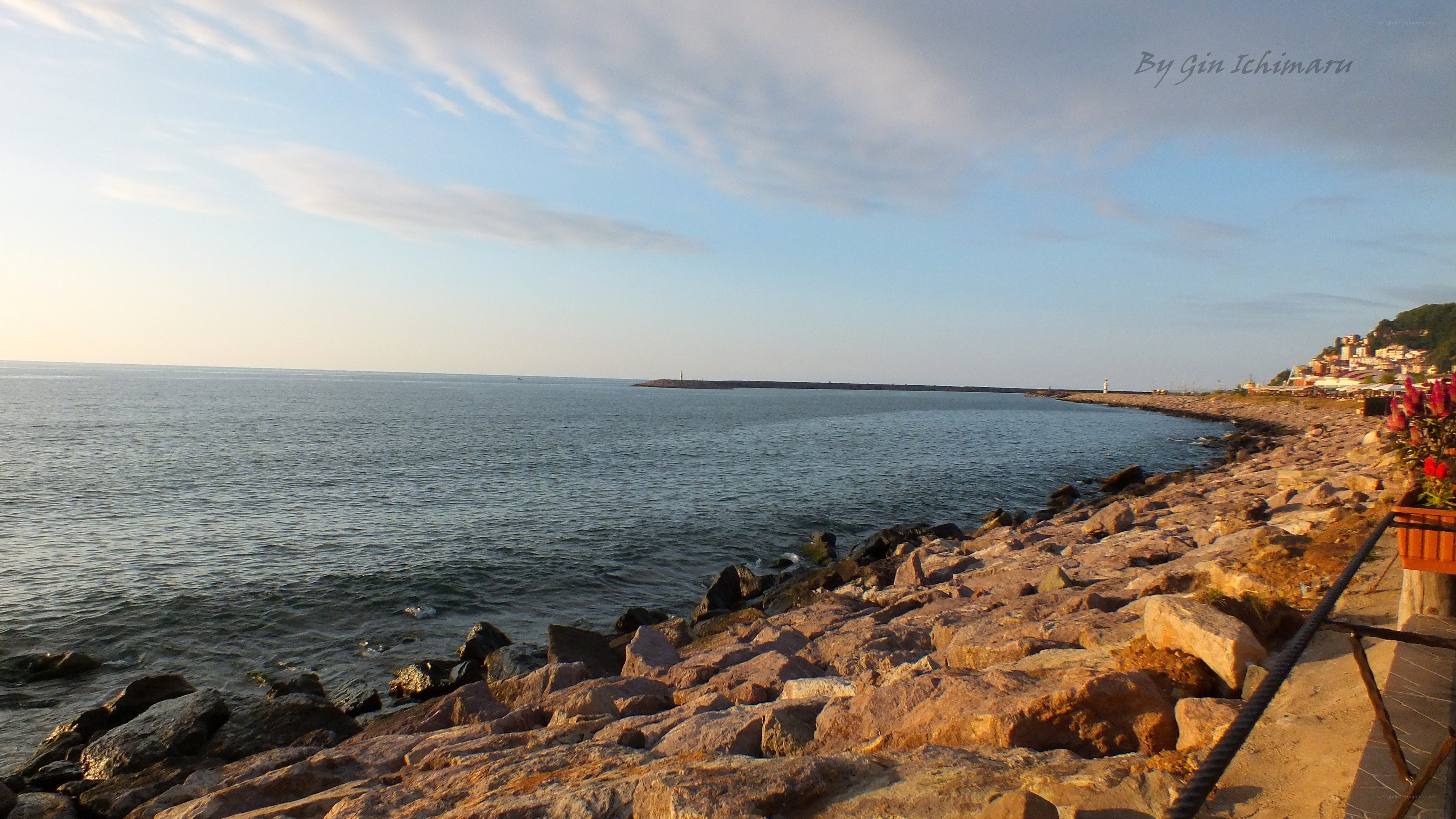 coastal rocks at sunset