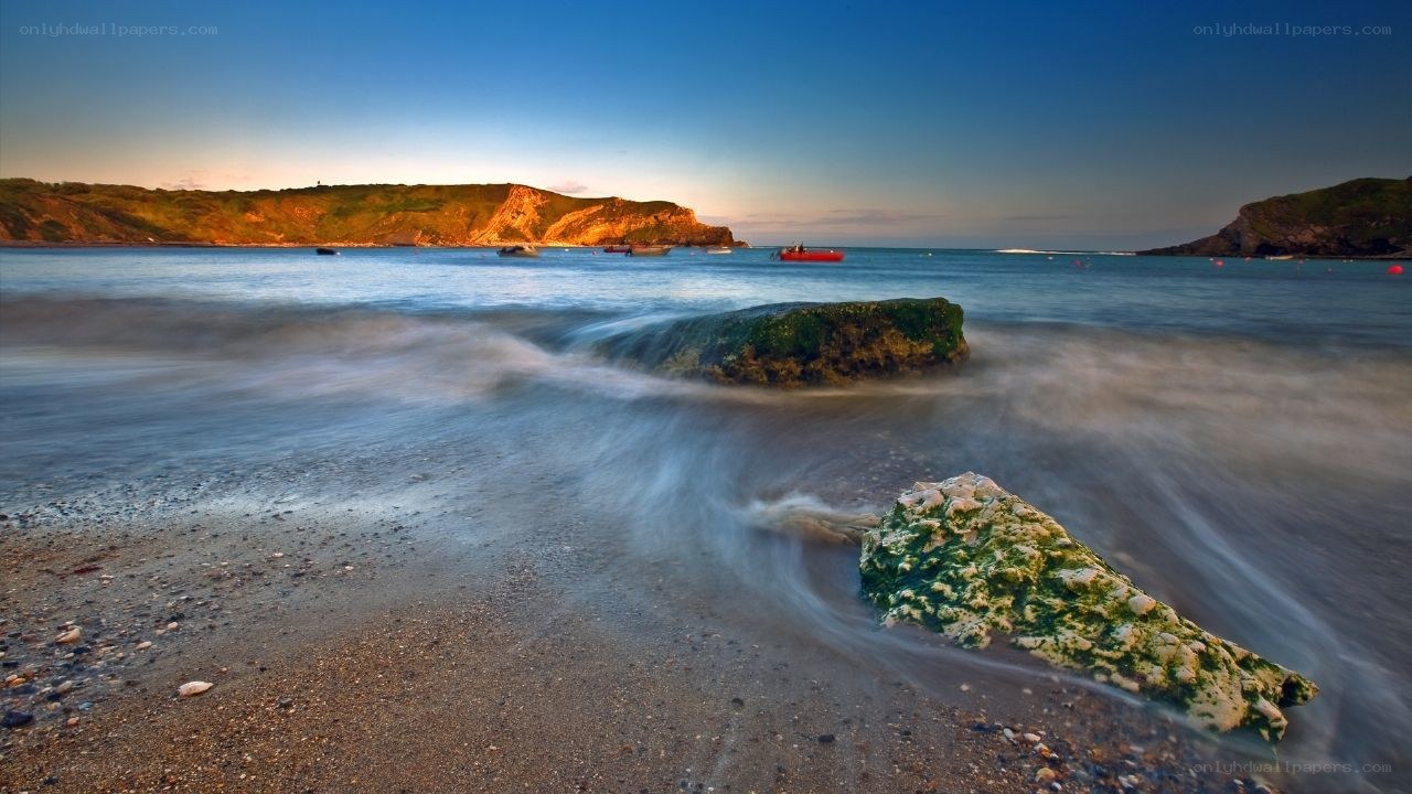 coastal rocks at sunset
