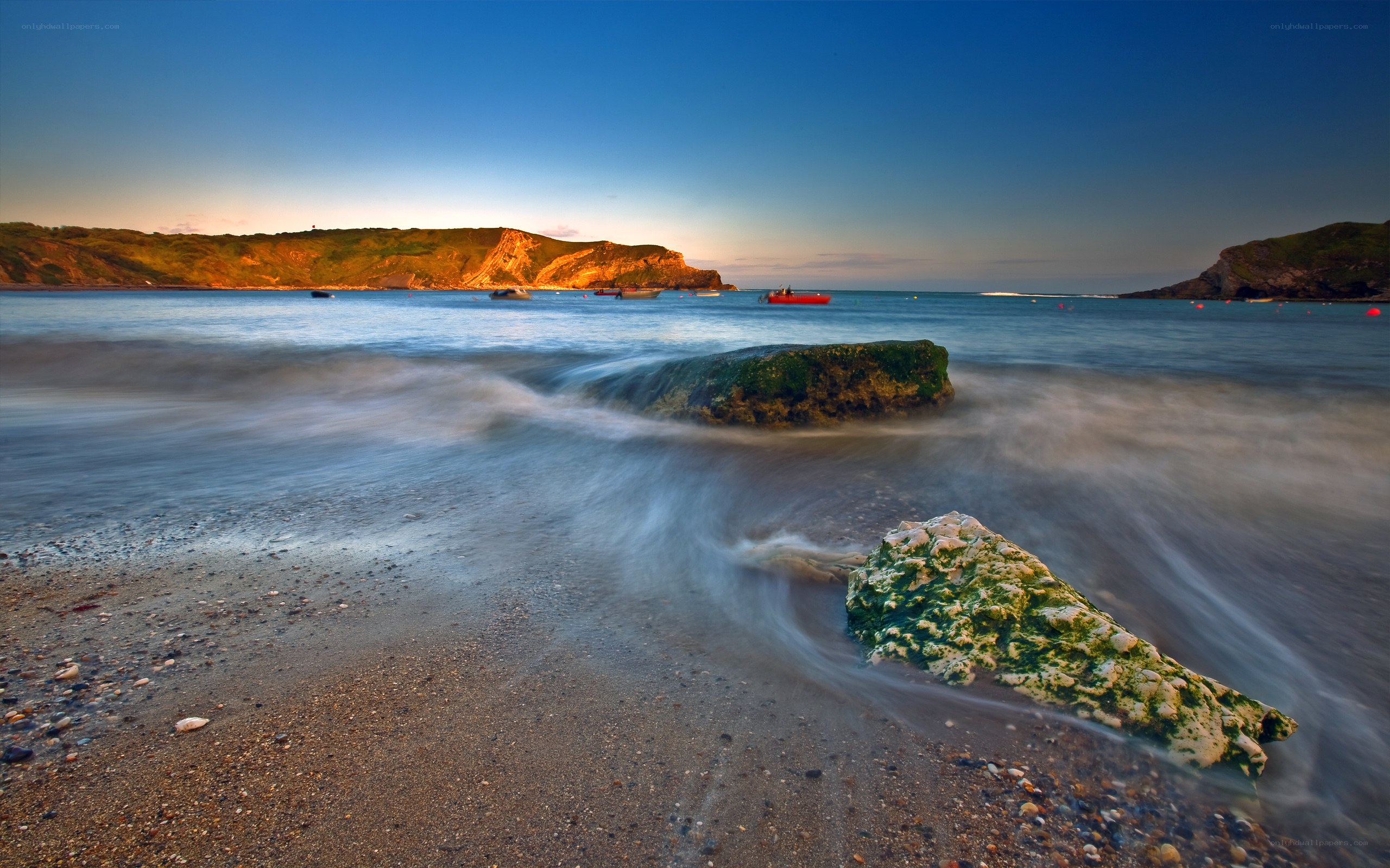 coastal rocks at sunset