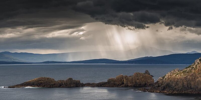 Coastal Rocks under Storm