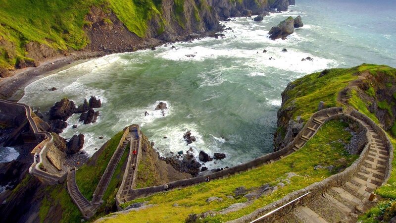 Coastal Stairs and Cliffs