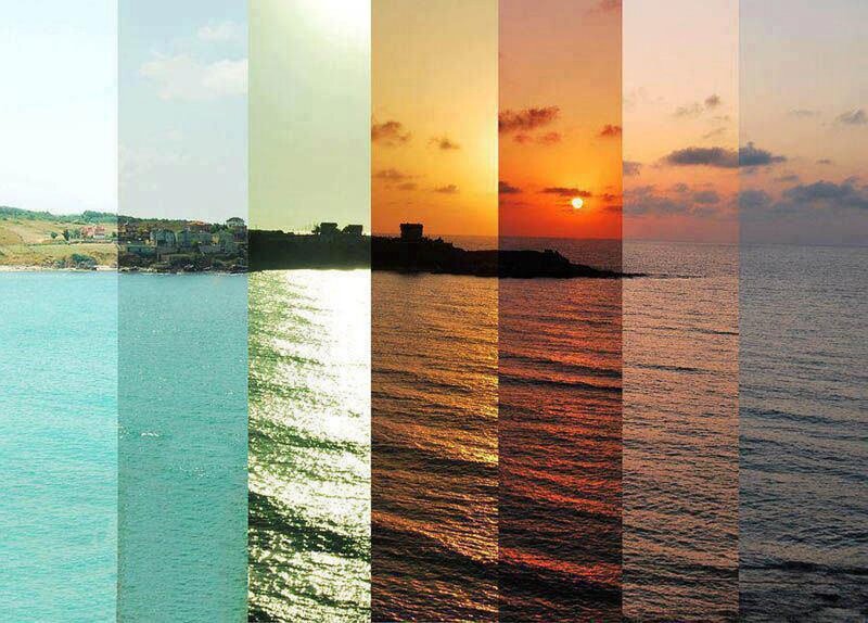 Coastal Sunset Collage