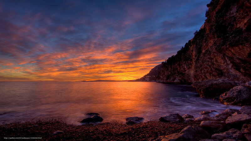 Coastal Sunset — Orange