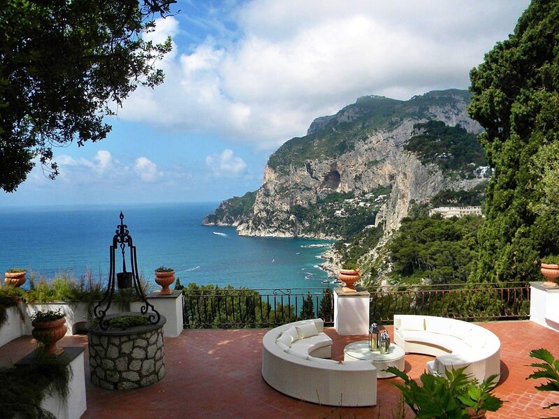 Coastal Terrace with Sea View — Blue