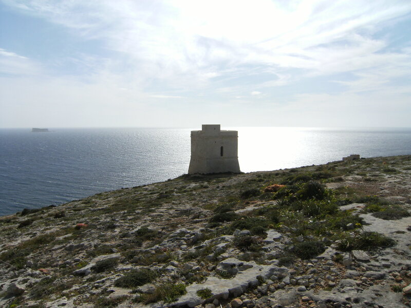 Coastal tower overlooking the sea