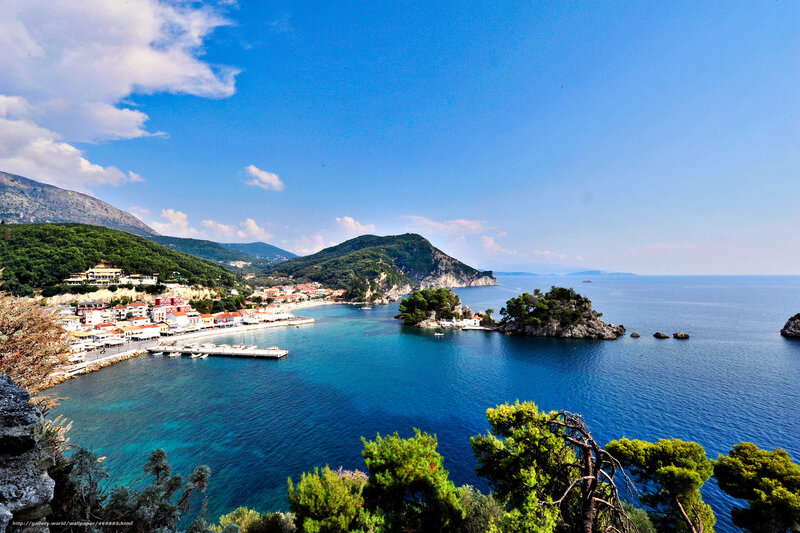 Coastal town by the sea
