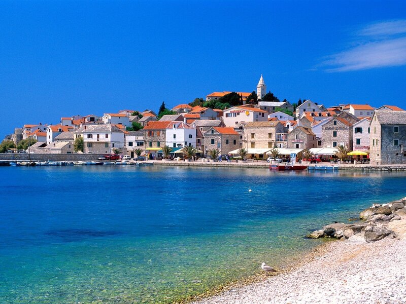 Coastal town by the sea