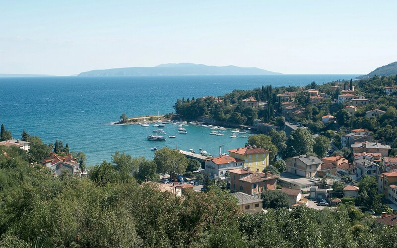 Coastal town by the sea