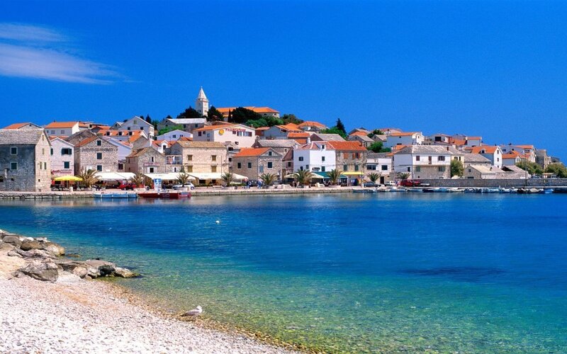 Coastal town by the sea