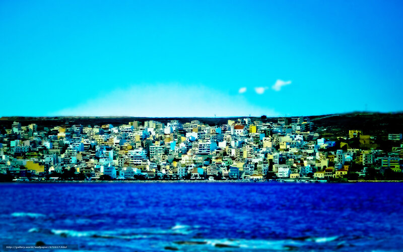Coastal town by the sea