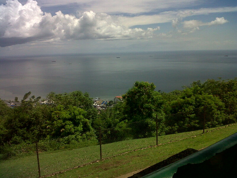 Coastal Town from Hill — Green