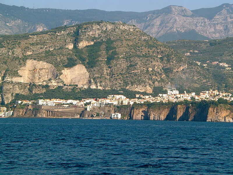 coastal town on a cliffside