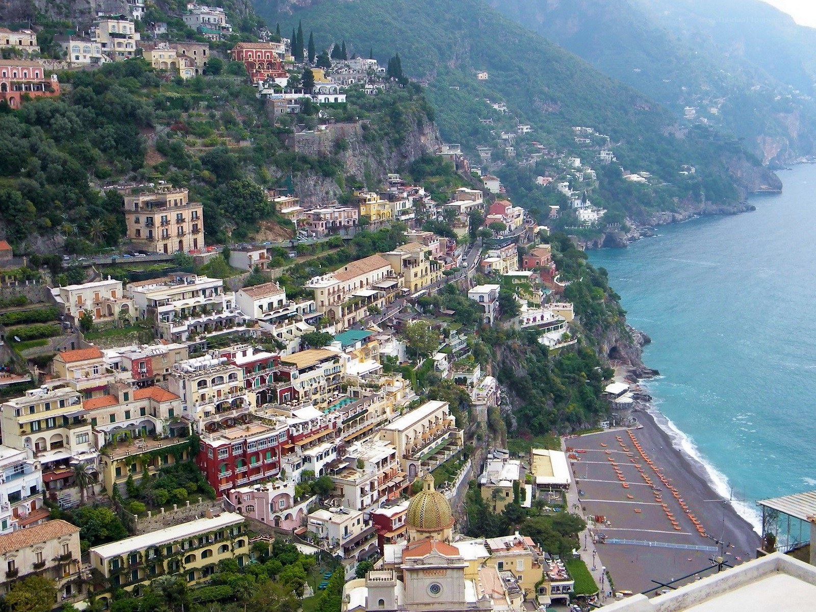 coastal town on a cliffside