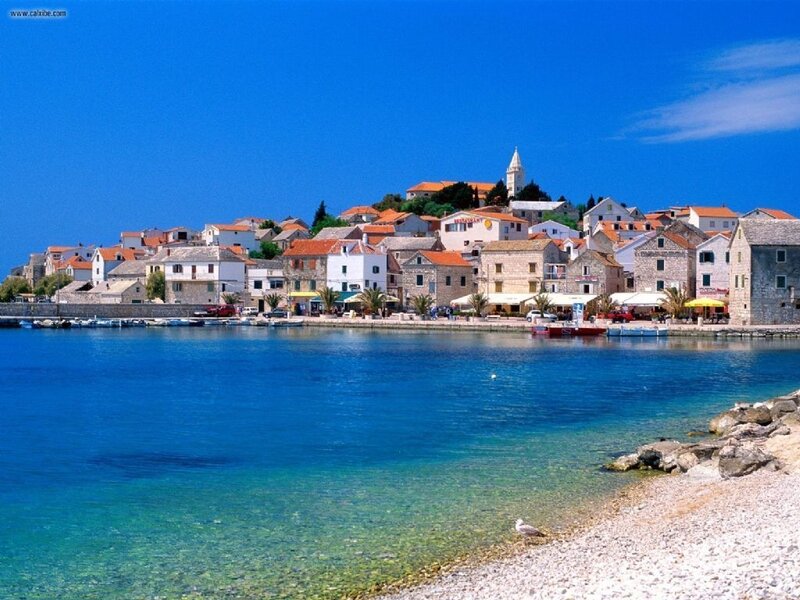 Coastal Town on Hill