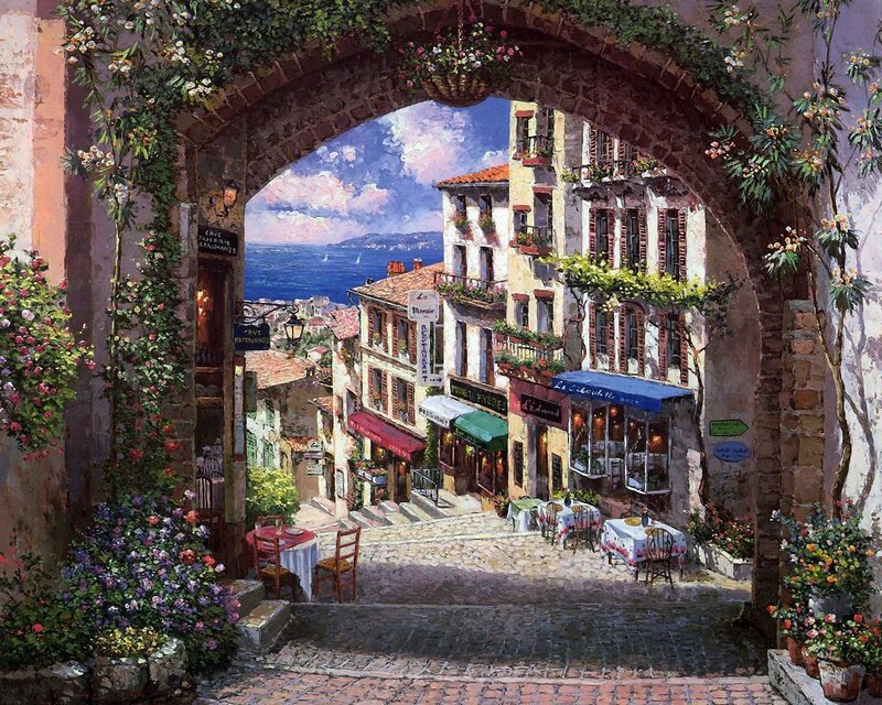 Coastal Town Street
