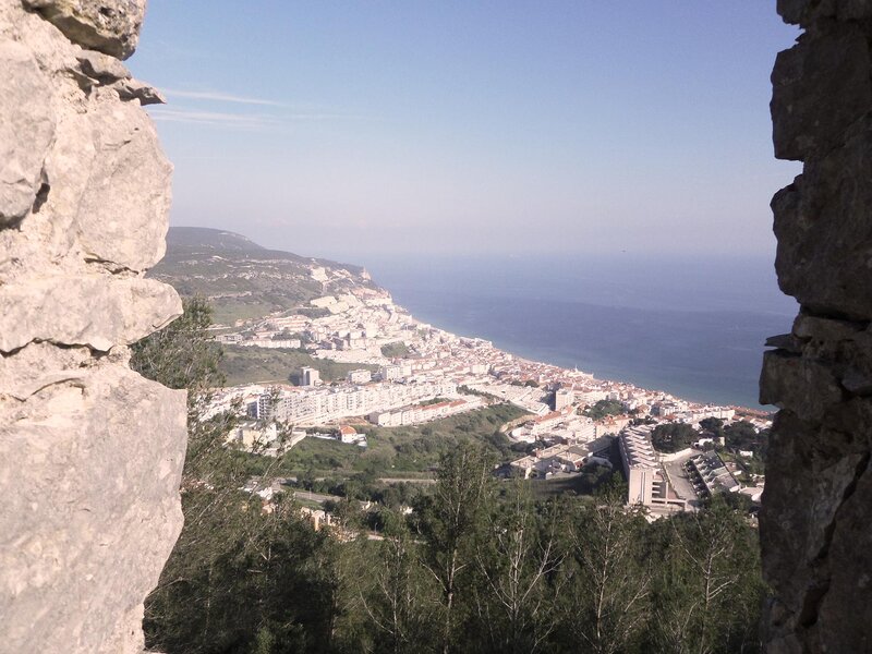 Coastal Town View — Blue, Serene