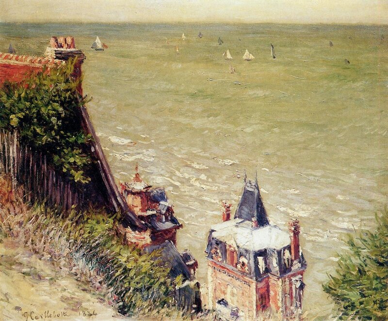 Coastal Town View — Green, Serene, Afternoon
