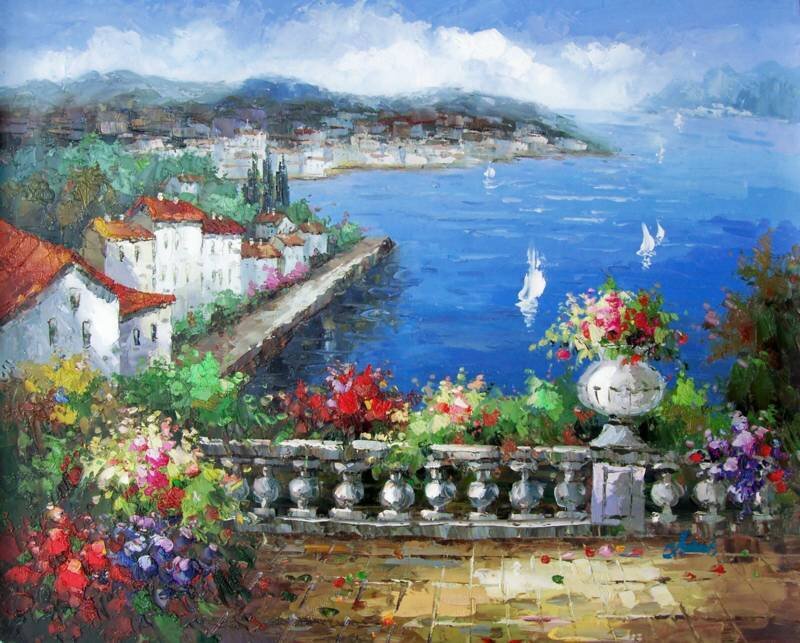 Coastal Town View