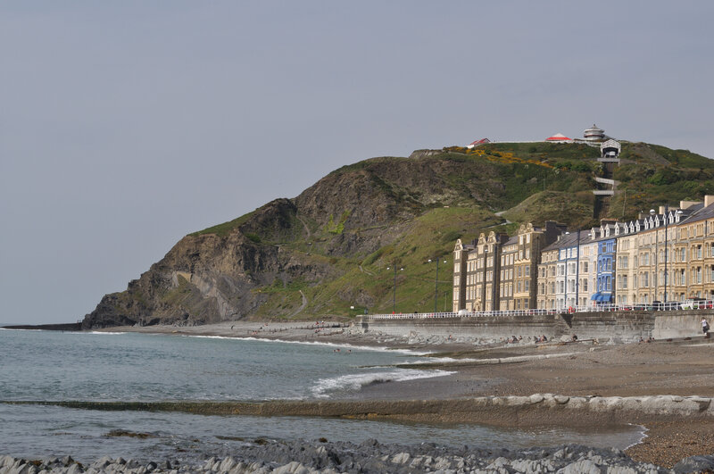 coastal town with hillside buildings