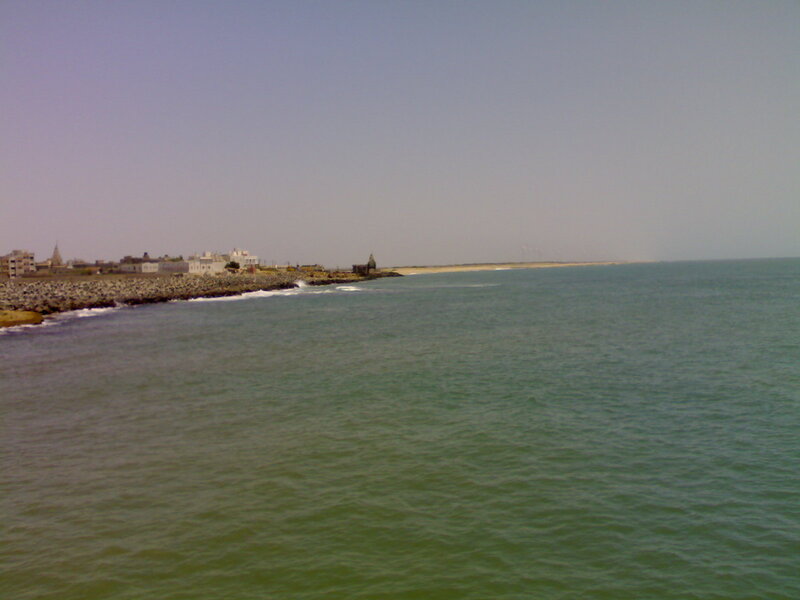 Coastal Town with Sea