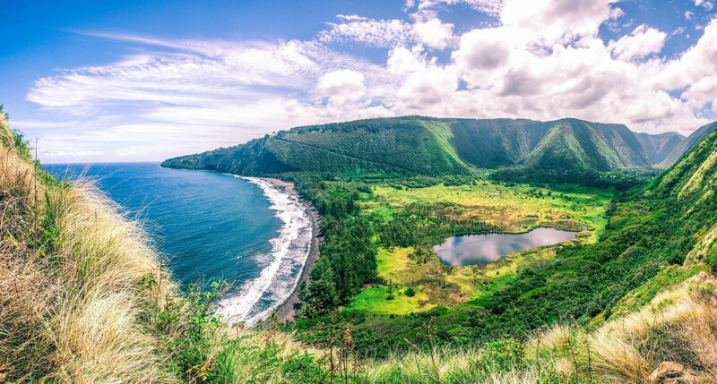 Coastal Valley with Lake