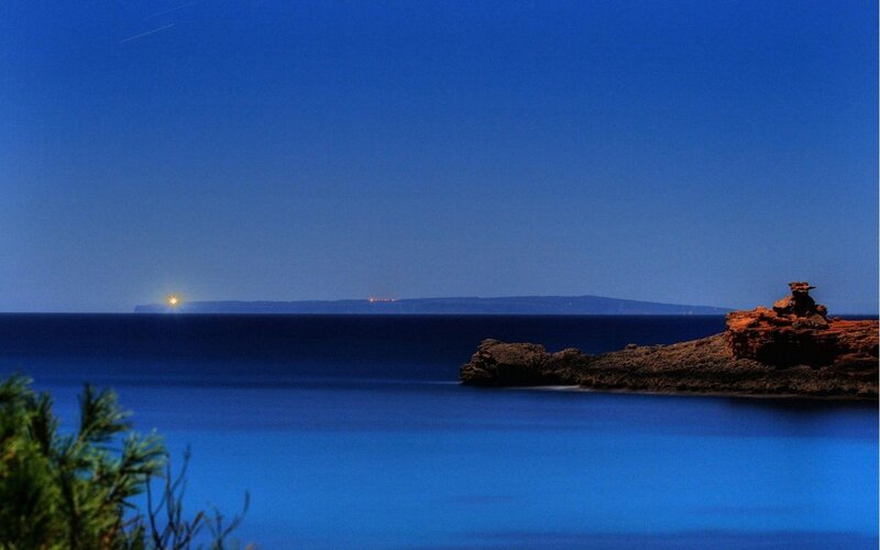 coastal view at dusk