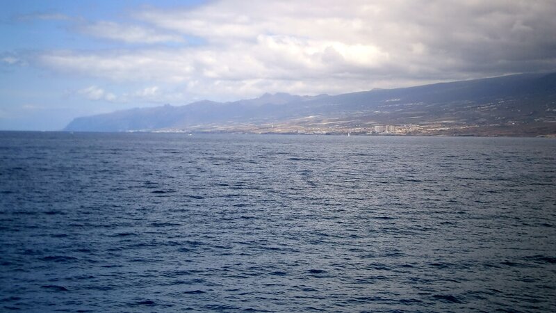 coastal view of mountainous island