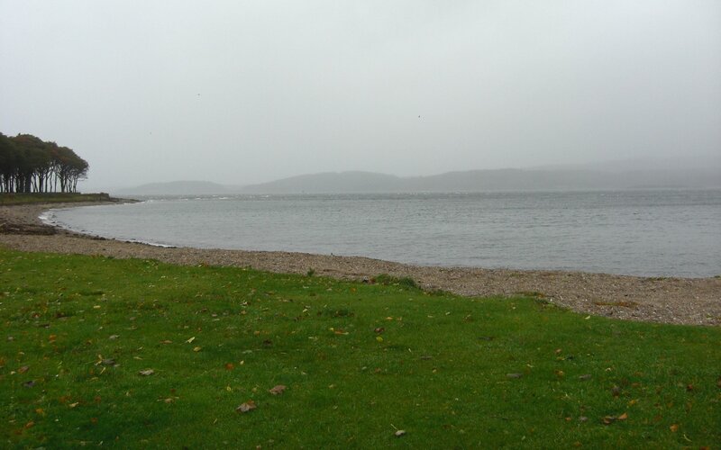 coastal view on a foggy day