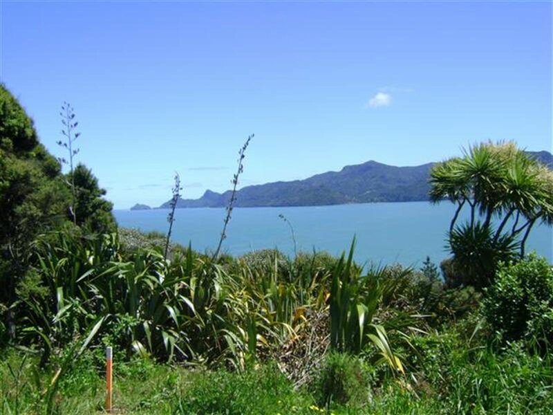 Coastal view with mountains