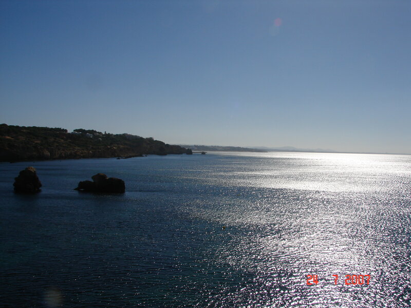 coastal view with rocks